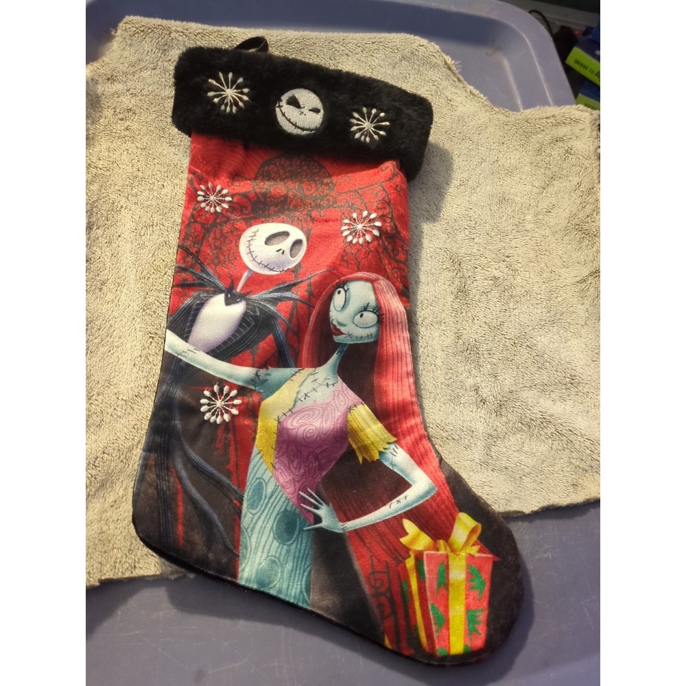 Disney "Nightmare Before Christmas"  Stocking Jack Skellington & Sally